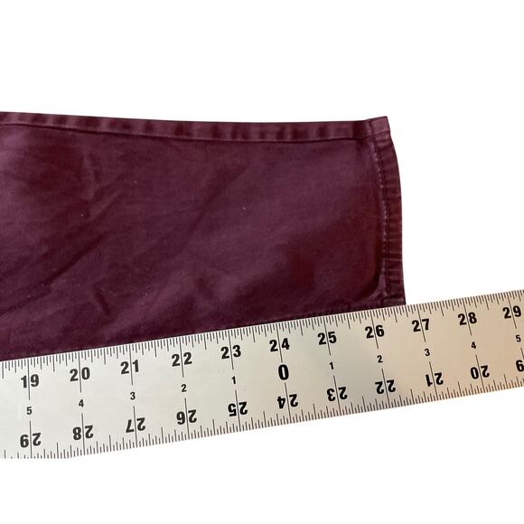 TruSlim Skinny Ankle Pants Womens 6 Red Burgundy High Rise Stretch Jean Style - Picture 6 of 8